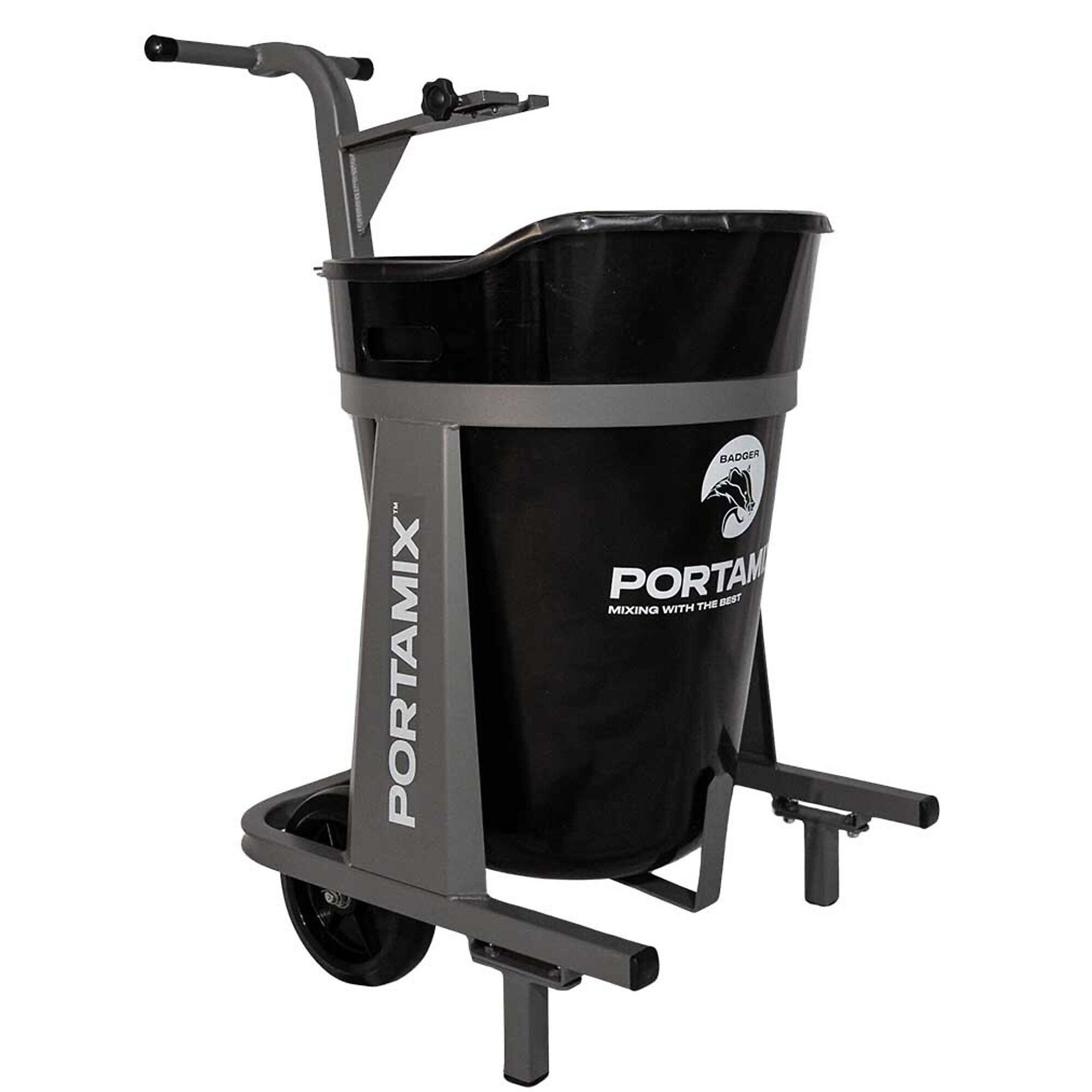 Portamix Badger Mini Mixing Station — Universal Mixer Mount, Custom Paddle, Model# PORTAMIX Badger Mini Mixer